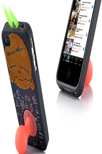 Cute MashiMaro TPU Case With Luminous Holder For iPhone 4S